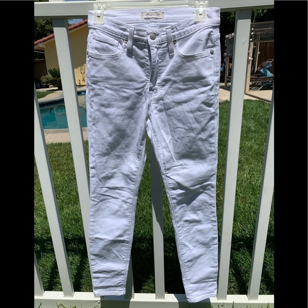Madewell 9” skinny high rise denim jeans